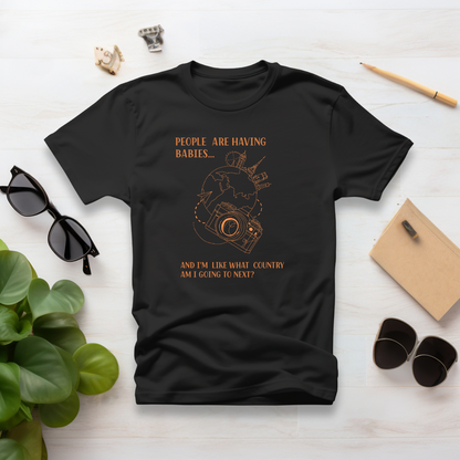 People Vs Travel Half Sleeve Tshirt