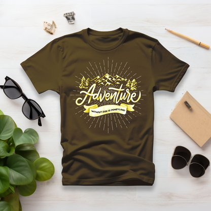 Adventure Vs Disneyland Half Sleeve Tshirt