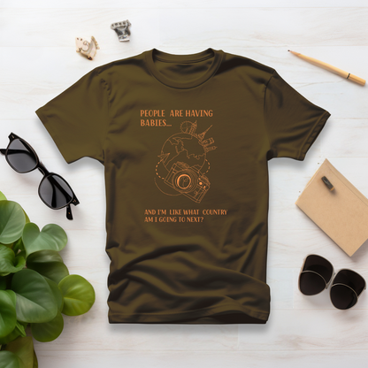 People Vs Travel Half Sleeve Tshirt