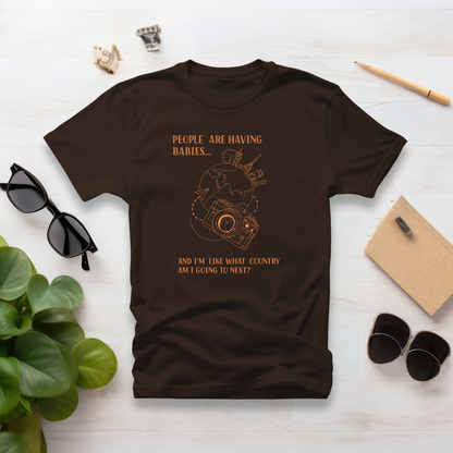 People Vs Travel Half Sleeve Tshirt