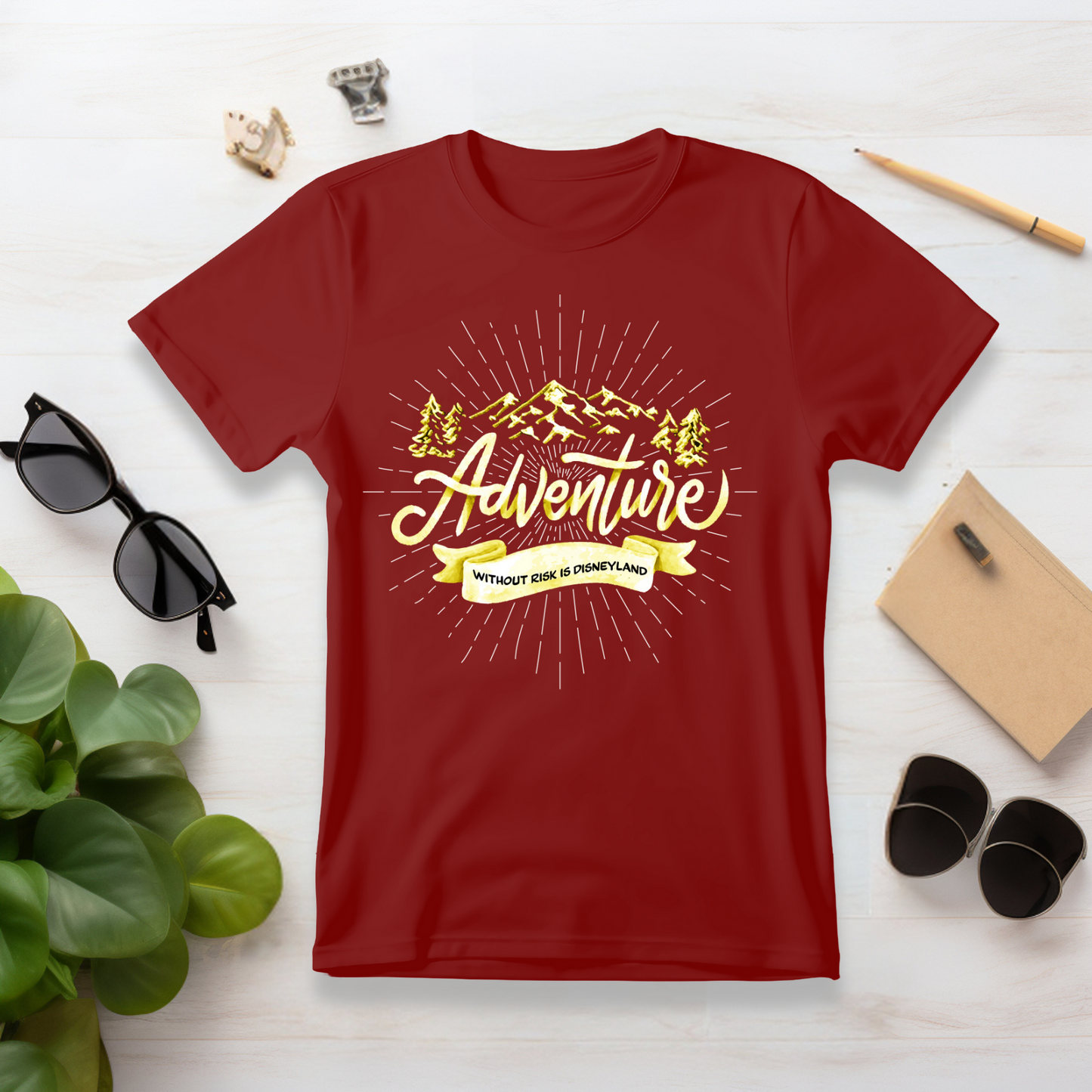 Adventure Vs Disneyland Half Sleeve Tshirt