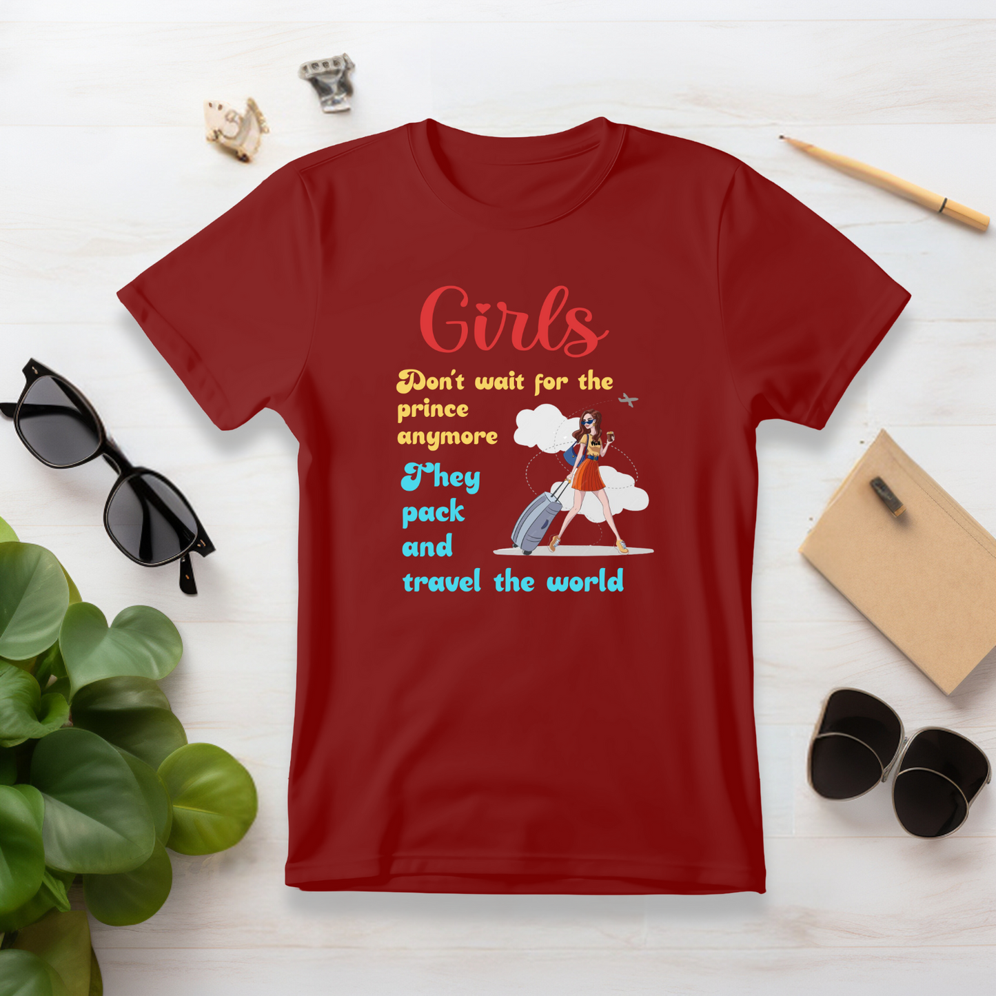 Girls World Chasers Half Sleeve Tshirt