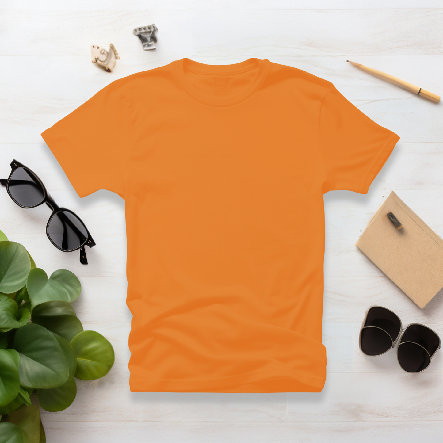 Orange Half Sleeve tshirt