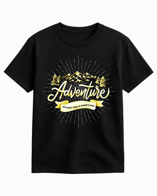 Adventure Vs Disneyland Half Sleeve Tshirt