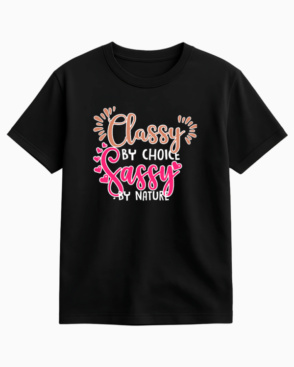 Sassy Elegance Tee Half Sleeve Tshirt