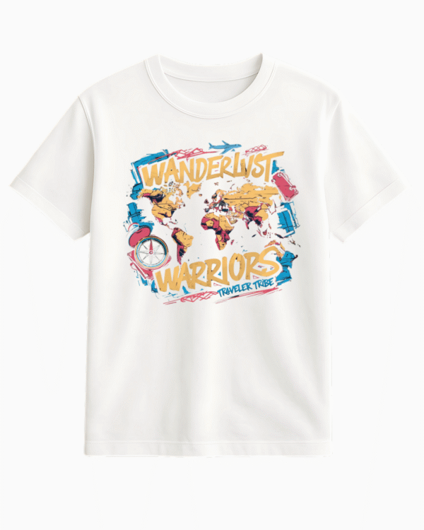 World map travel t-shirt